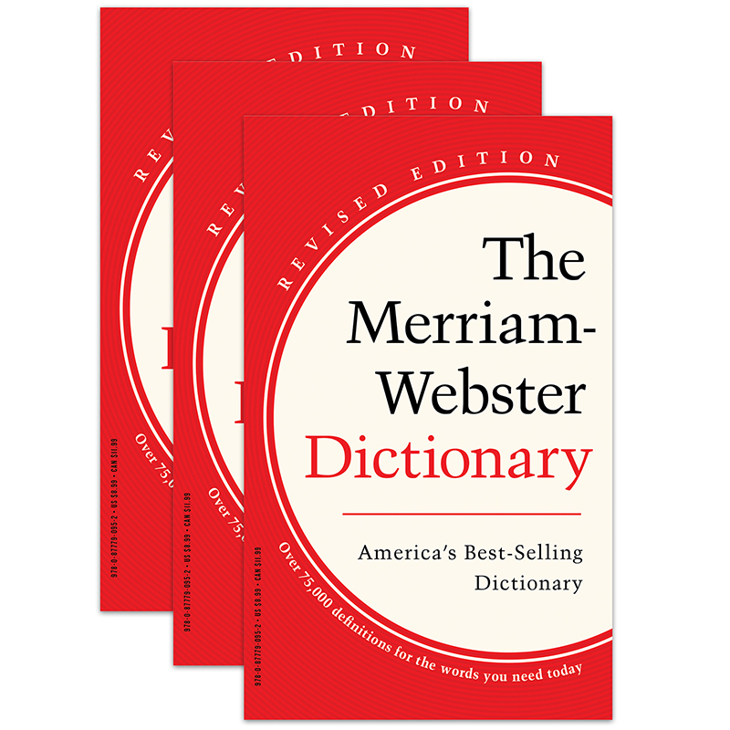 Picture of Merriam-Webster MW-0952-3 The Merriam-Webster Dictionary - Pack of 3
