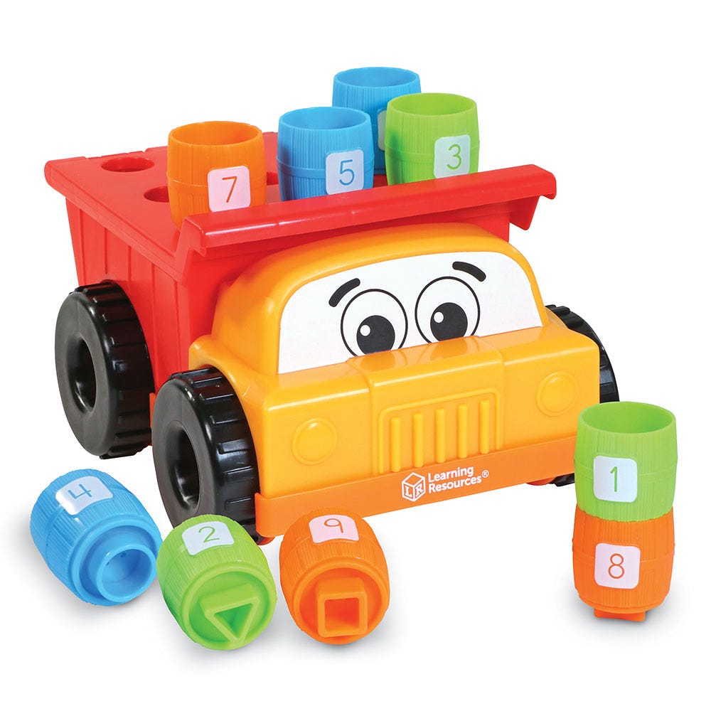 Picture of Learning Resources LER9133 Tony The Peg Stacker Dump Truck