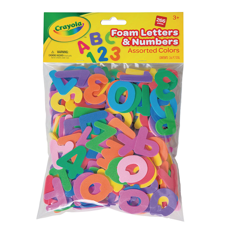 Picture of Dixon Ticonderoga PACAC4304266CRA Foam Letters & Numbers&#44; 266 Count