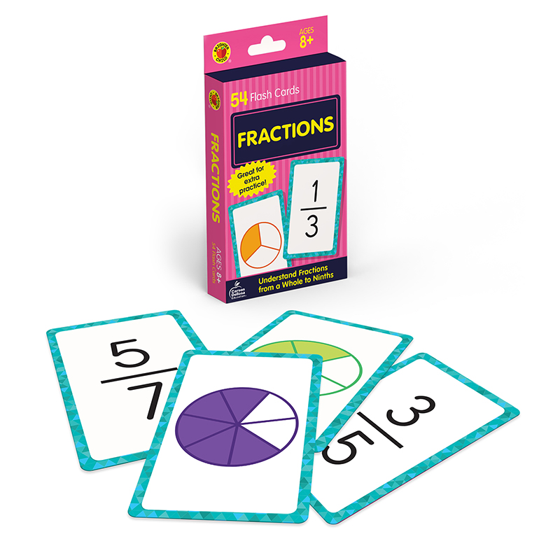 Picture of Carson Dellosa Education CD-0769677339 Fractions Flash Cards