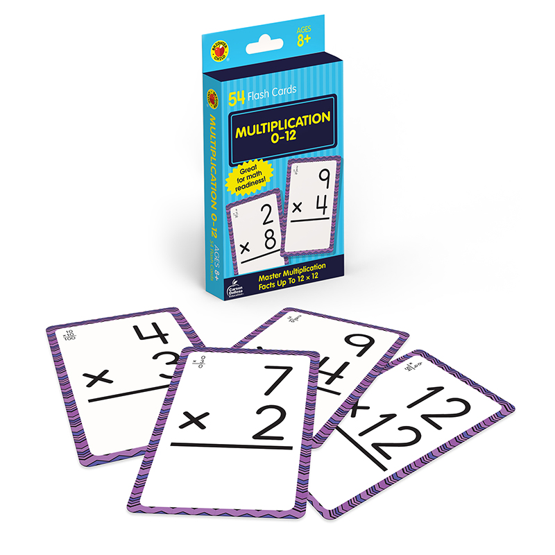 Picture of Carson Dellosa Education CD-0769677436 Brighter Child Multiplication 0 to 12 Flash Cards&#44; Multi Color