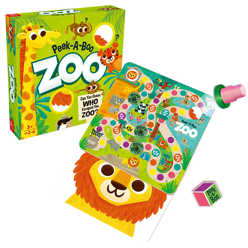 Picture of Learning Advantage CTUPM22 Roo Peek-A-Boo Zoo Games, Multi Color