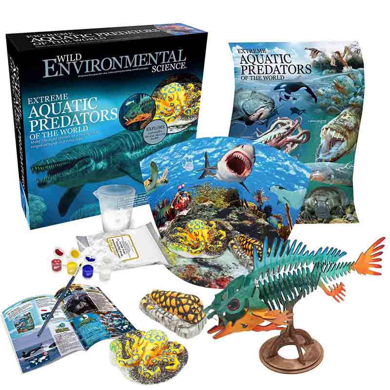 Picture of Learning Advantage CTUWES951 Wild Environmental Science Wes Extreme Aquatic Predators of the World Science Kit&#44; Multi Color
