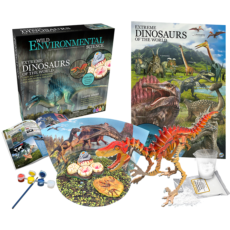 Picture of Learning Advantage CTUWES952 Wild Environmental Science Wes Extreme Dinosaurs of the World Science Kit&#44; Multi Color