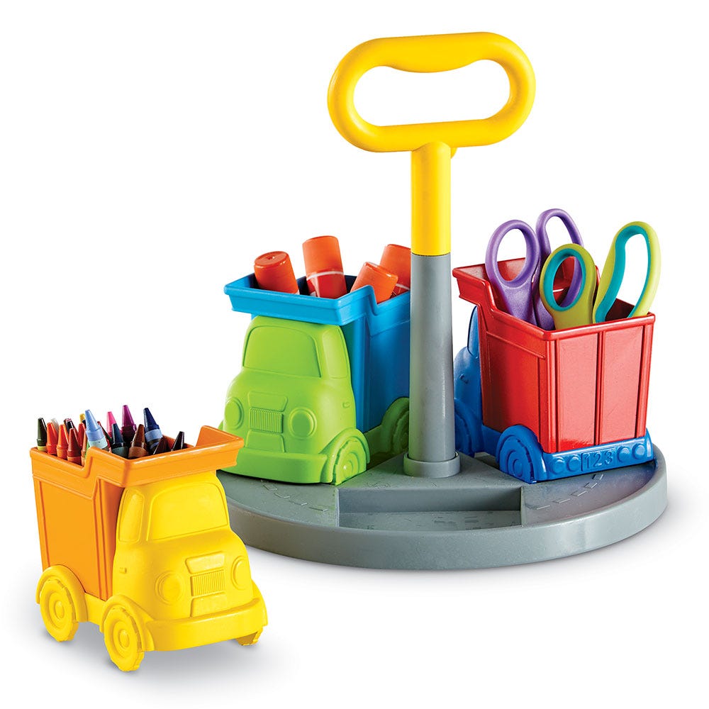 Picture of Learning Resources LER3715 Create-A-Space Kiddy Caddy Trucks