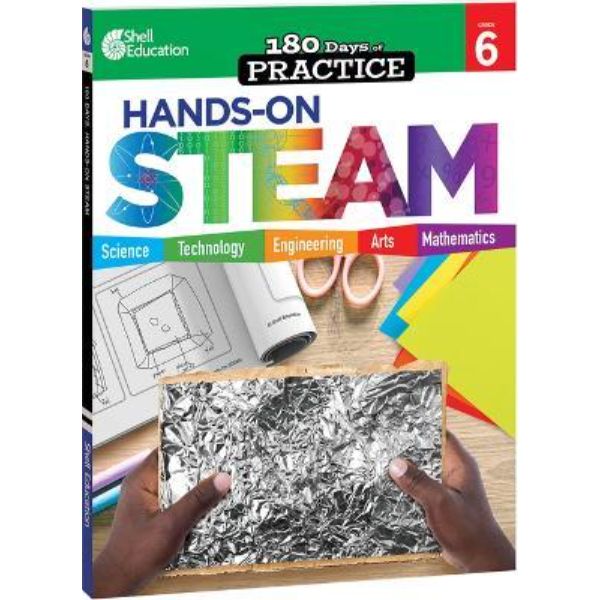Hands-On Steam 180 Days of Practice Book, Grade 6