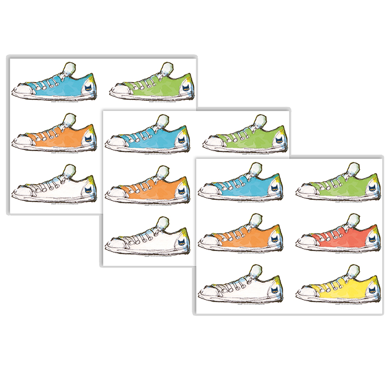 Picture of Teacher Created Resources EP-63233-3 Pete Cat Groovy Shoes, 36 per Pack - Pack of 3