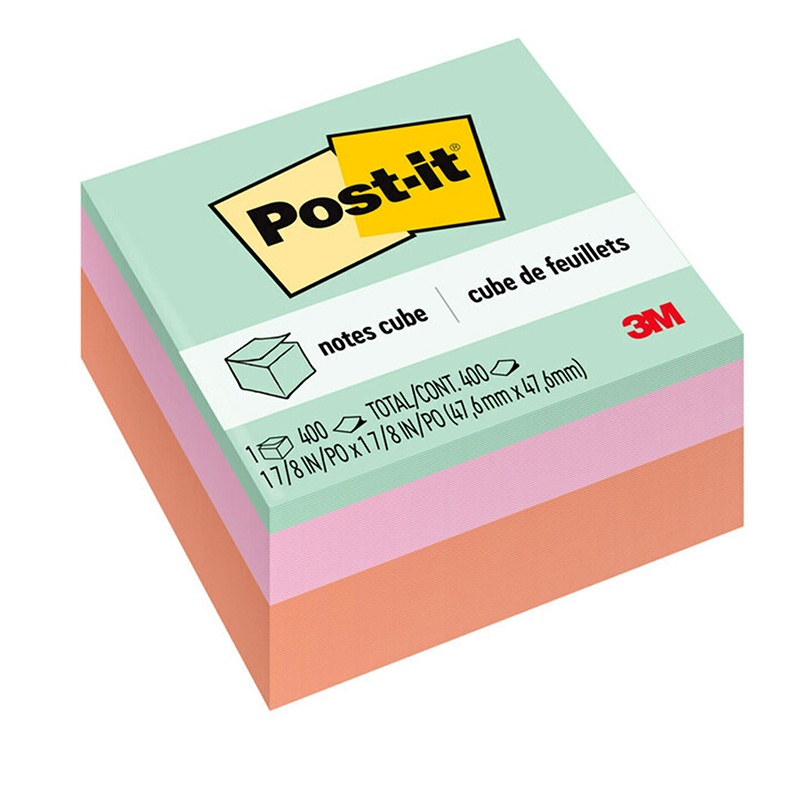 MMM2051PAS-6 2 x 2 in. Post-It Notes Cube Paper - Pack of 6 - 400 Sheets