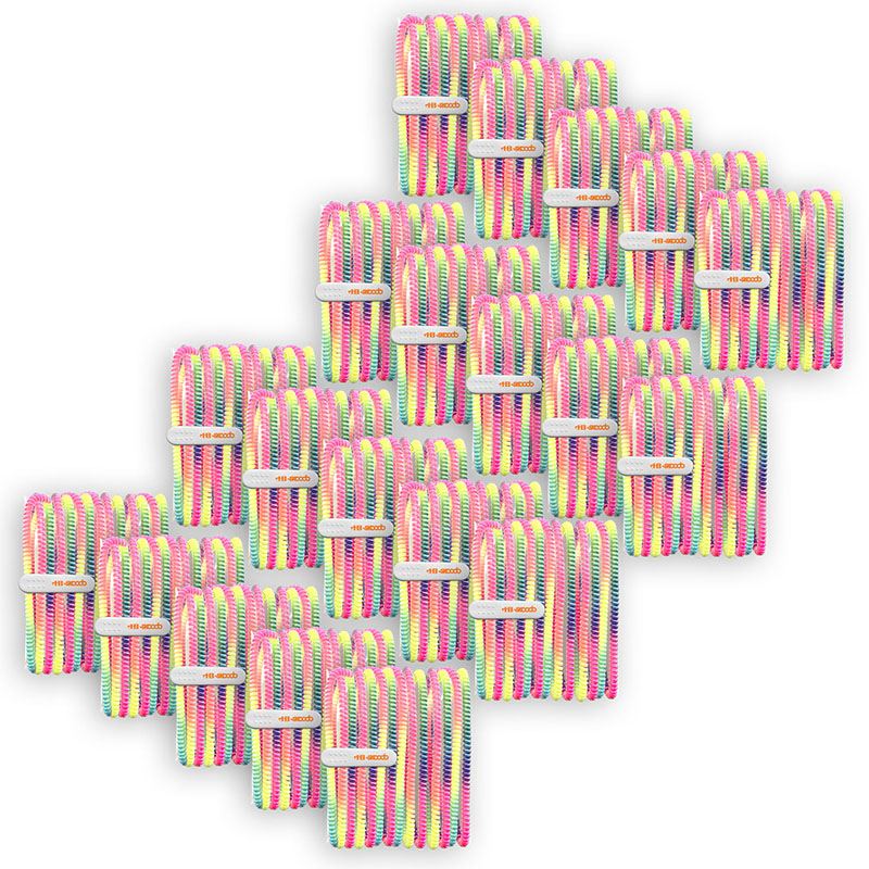Skooob Tangle Free Earbud Covers, Rainbow - Pack of 20