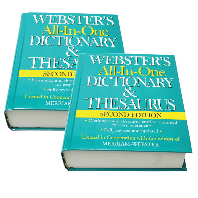 FSP9781596951471-2 Websters All-in-One Dictionary & Thesaurus Second Edition Book - Pack of 2 -  Federal Street Press