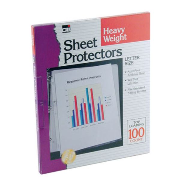 Heavy Weight Sheet Protector, Box of 100