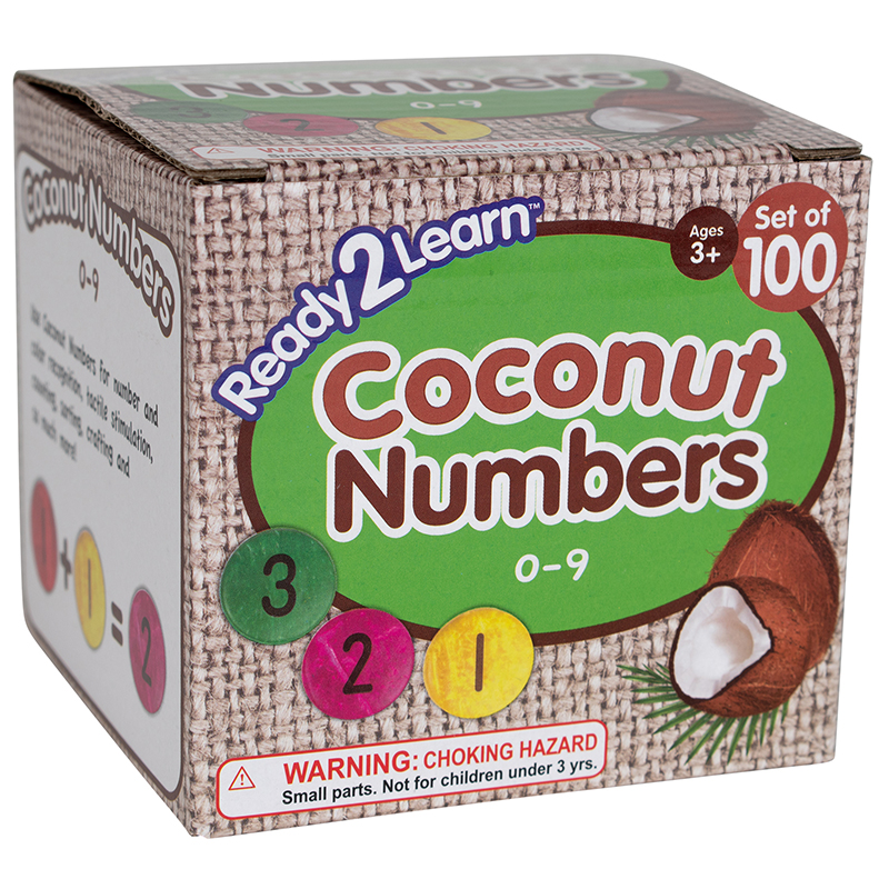 Picture of Learning Advantage CE-10006 Coconut Numbers 0-9 Small, Set of 100
