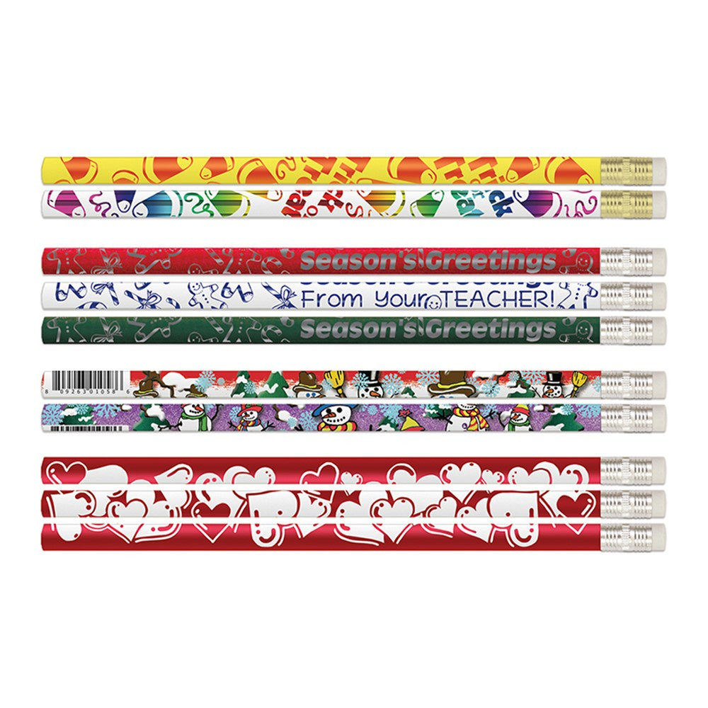 MUSEDUSEA Seasonal Pencils Assortment, 144 Count