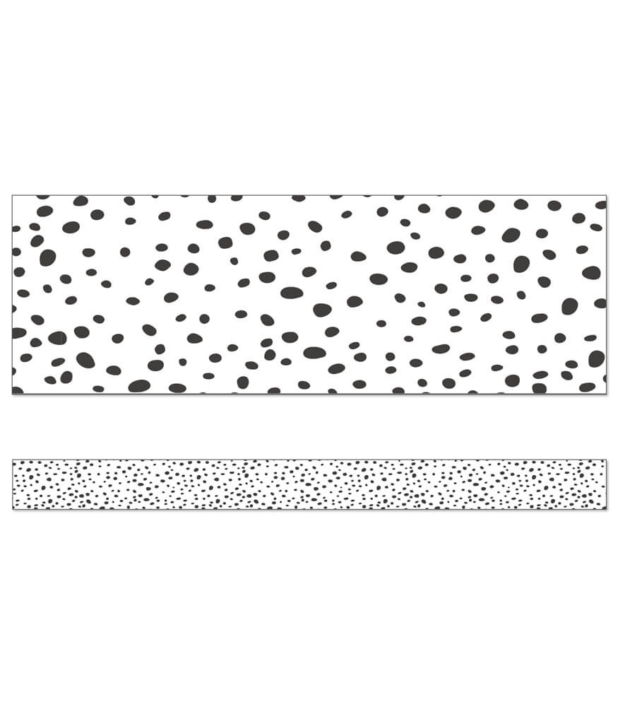 Picture of Carson Dellosa Education CD-108495 We Belong Dots Bulletin Board Borders&#44; Black & White
