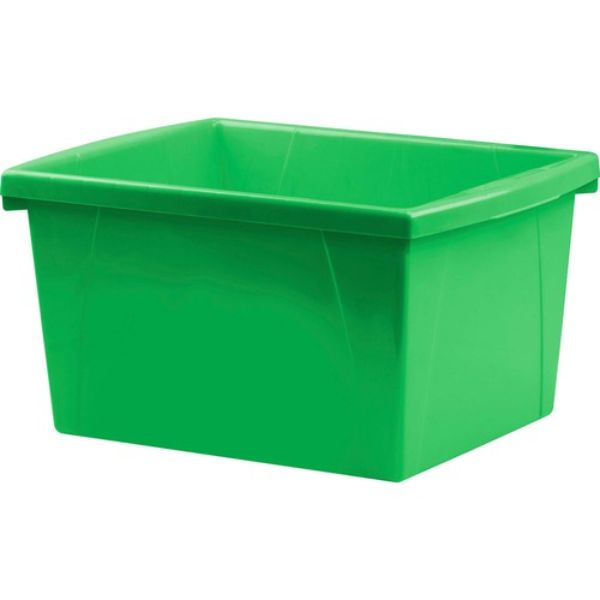 STX61480U06C-3 15 in. Stackable Plastic Storage Case for Tool Classroom Supplies, Green