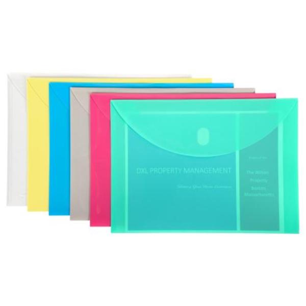 11 x 8.5 in. Poly Envelope - Assorted Color - Extra Large - 36 Each