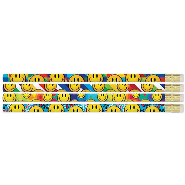 MUSD2391-12 Smiley Sensations Pencils - 12 Dozen