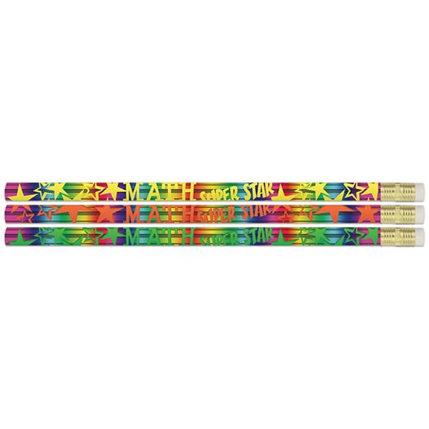 MUSD2500-12 Math Super Star Pencils - 12 Dozon