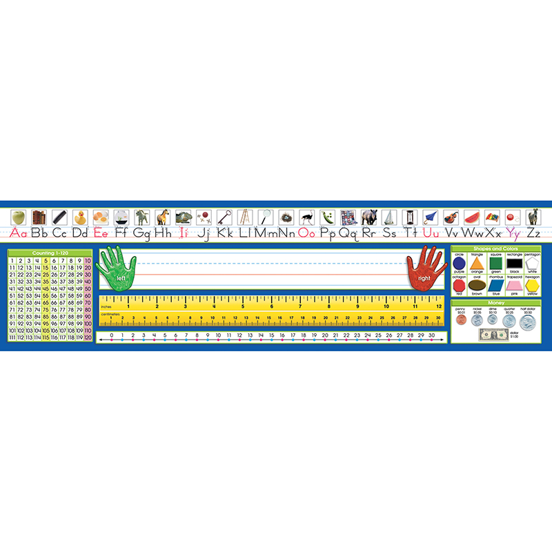 Trad Counting 1-120 Deskplates, Pack of 3