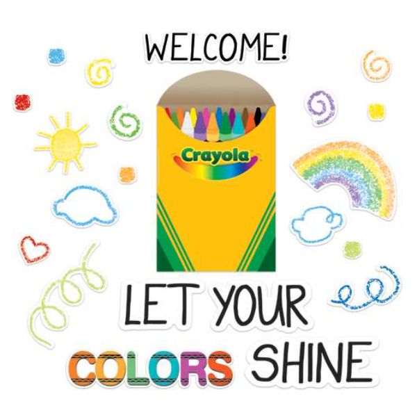 Crayola Stamper Markers Let Your Colors Shine Bulletin Board Set
