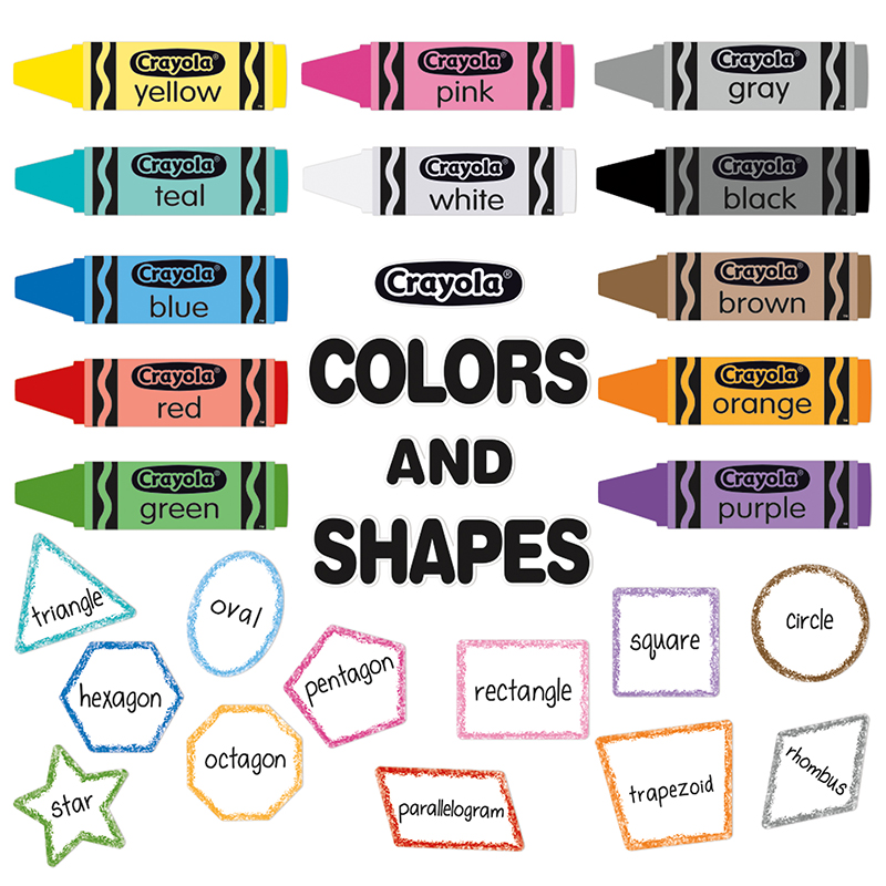 EU-847813 Crayola Colors & Shapes Bulletin Board Set