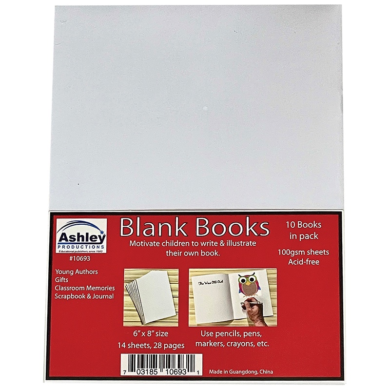 Picture of Ashley Productions ASH10693 6 x 8 in. Soft Blank Book - Pack of 10