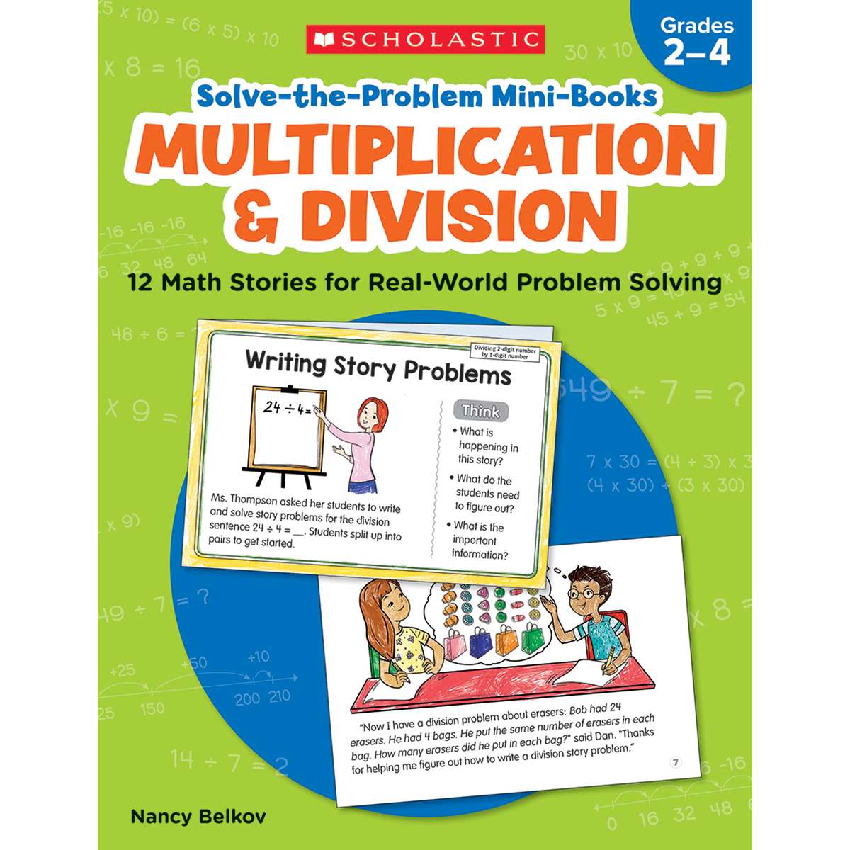 Picture of Scholastic Teaching Resources SC-736592 Multipli & Division Solve Problem Book - Grade 2-4
