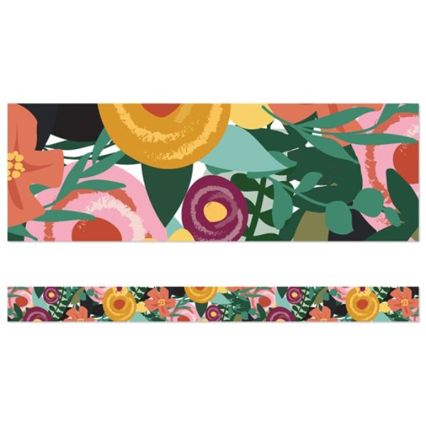 Picture of Carson Dellosa Education CD-108492-6 Floral Garden Straight Border - Pack of 6