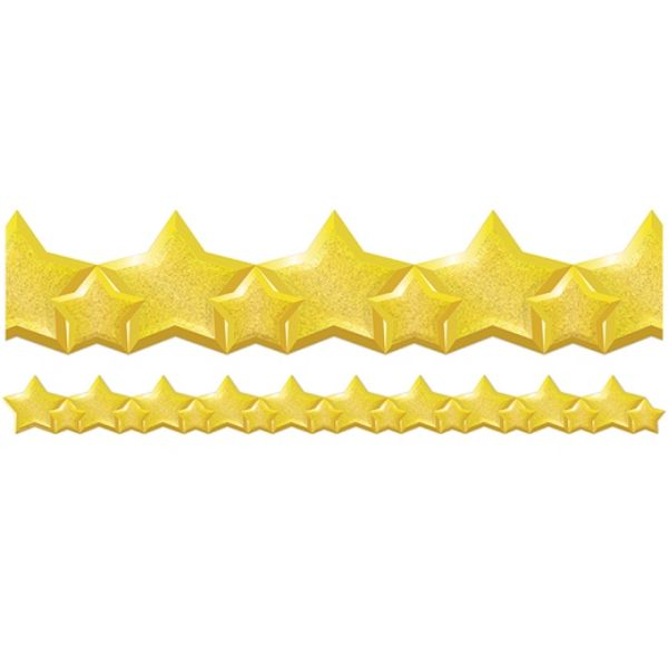 2.75 x 37 in. Stars Deco Extra Wide Trim - Pack of 6