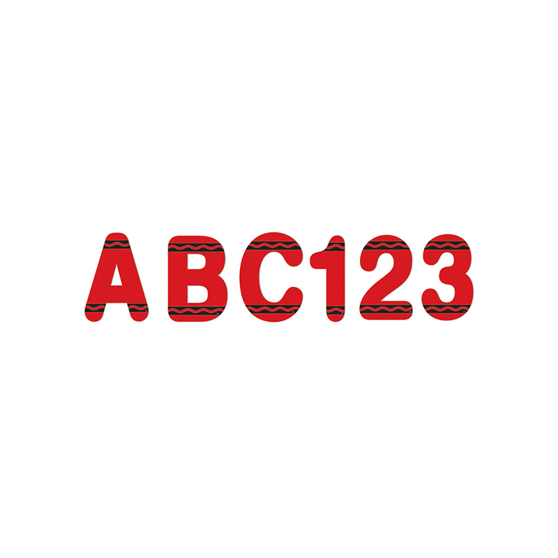 3.8 in. Crayola Deco Letters, Red - Pack of 3