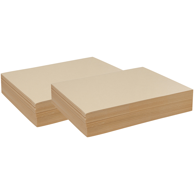 Drawing Paper, Manila, 9in. x 12in., 500 Sheets Per Pack, 2 Packs, 1000PK