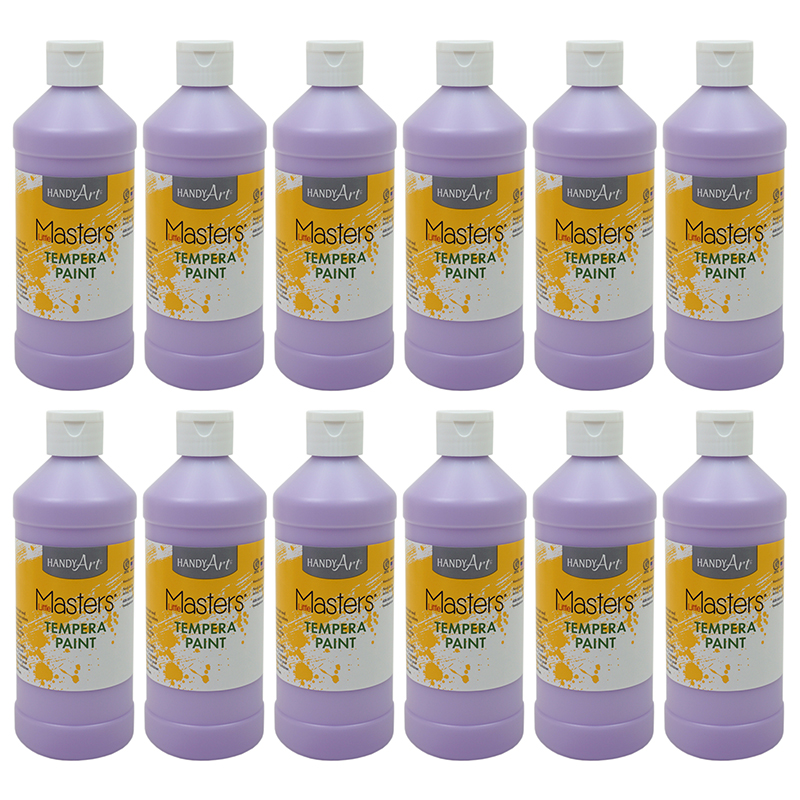 RPC201738-12 16 oz Little Master Purple Tempra Paint - Pack of 12