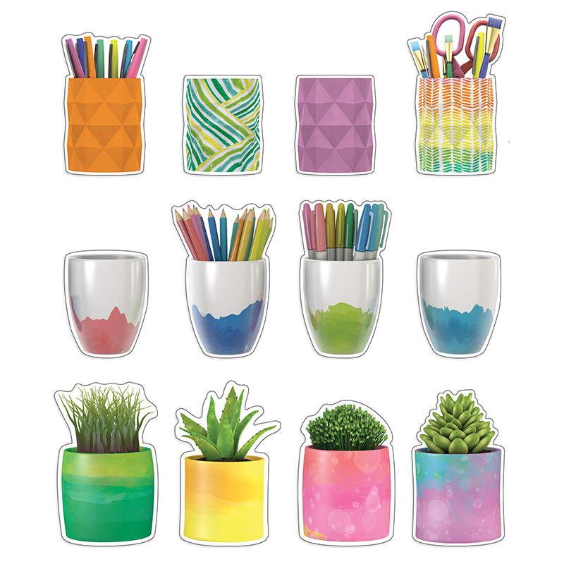 Picture of Carson Dellosa Education CD-120649-3 Planters & Cups Cut Outs - Pack of 3