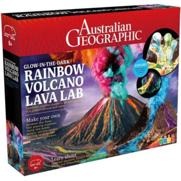Picture of Learning Advantage CTUWES118XL Wild Environmental Science Rainbow Volcano Lava Lab Science Kit, Multi Color