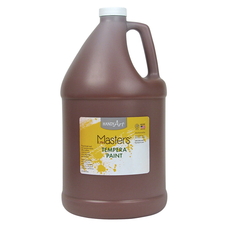 128 oz Little Masters Tempera Paint, Brown - 2 Each