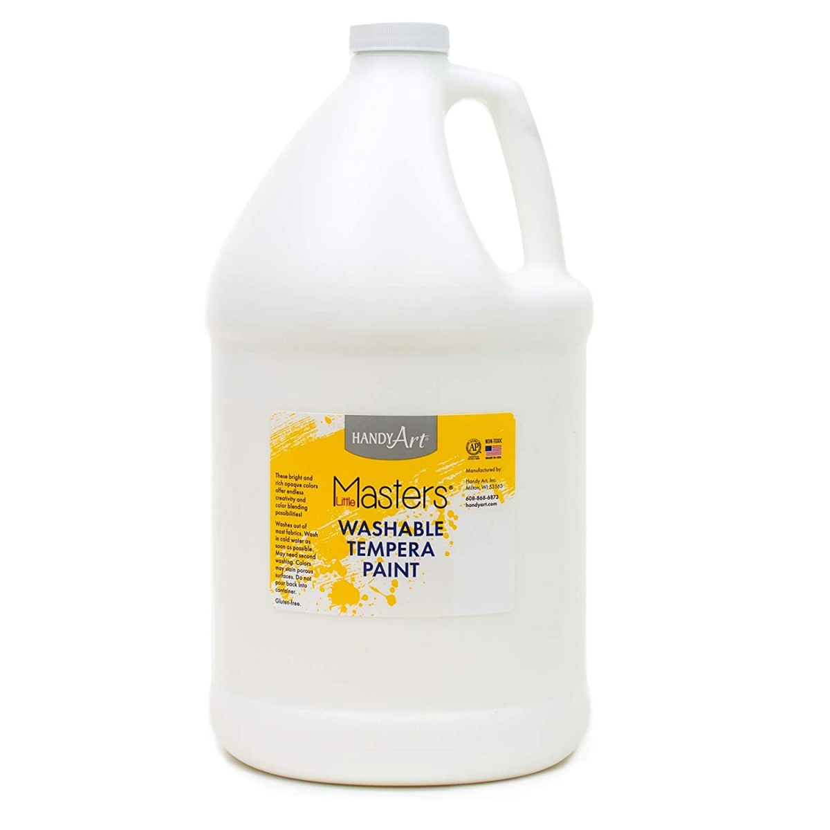 128 oz Little Masters Washable Paint, White - 2 Each