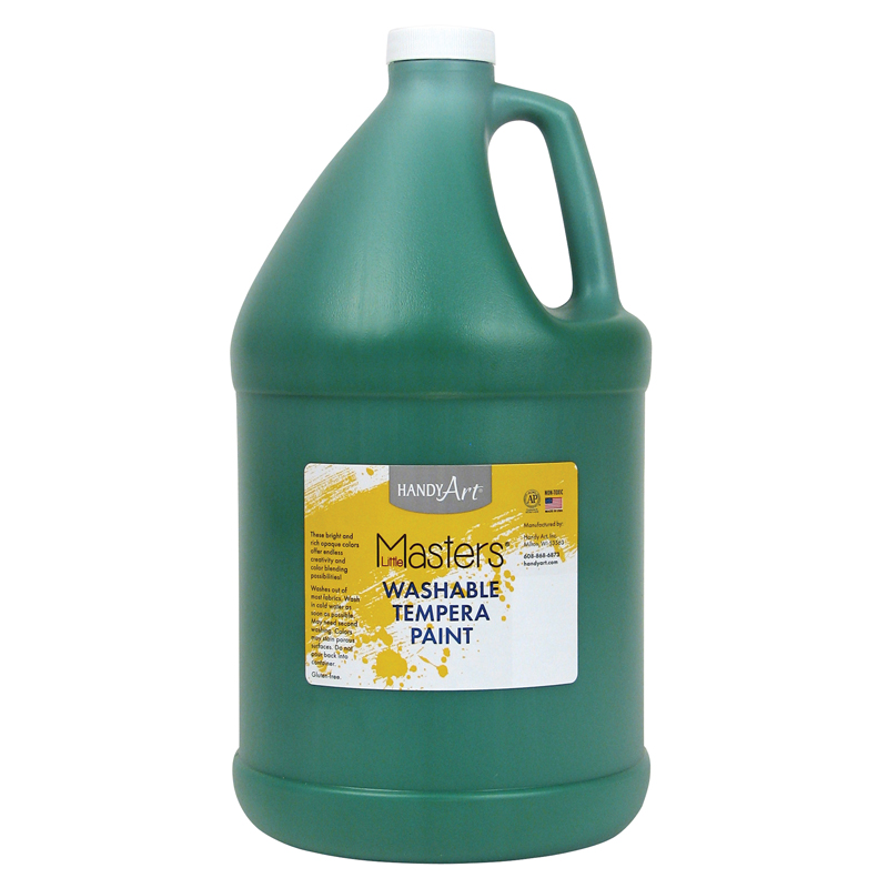128 oz Little Masters Washable Paint, Green - 2 Each