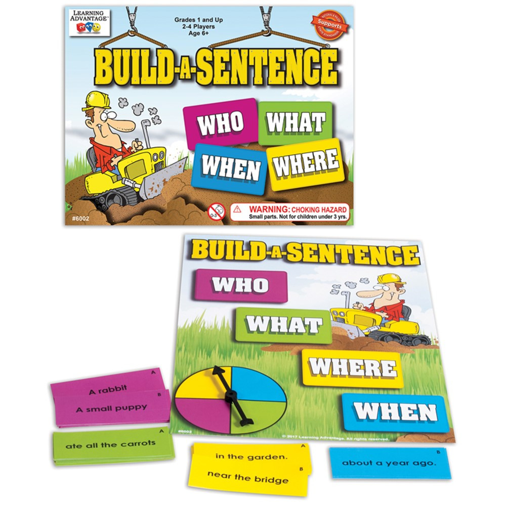Build A Sentence Game - 2 Each