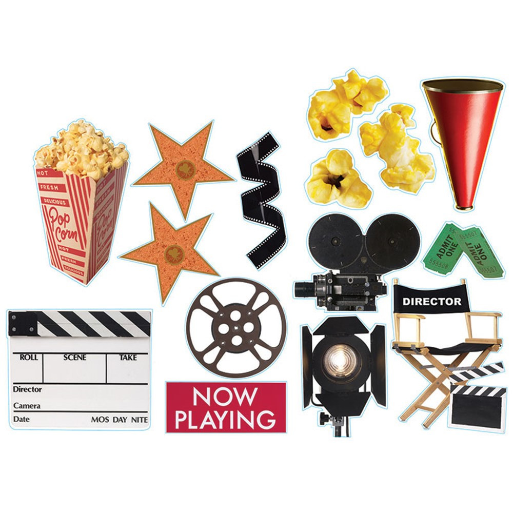 Picture of Eureka EU-840312-6 Movie Theme 2-Sided Deco Kit - Pack of 6
