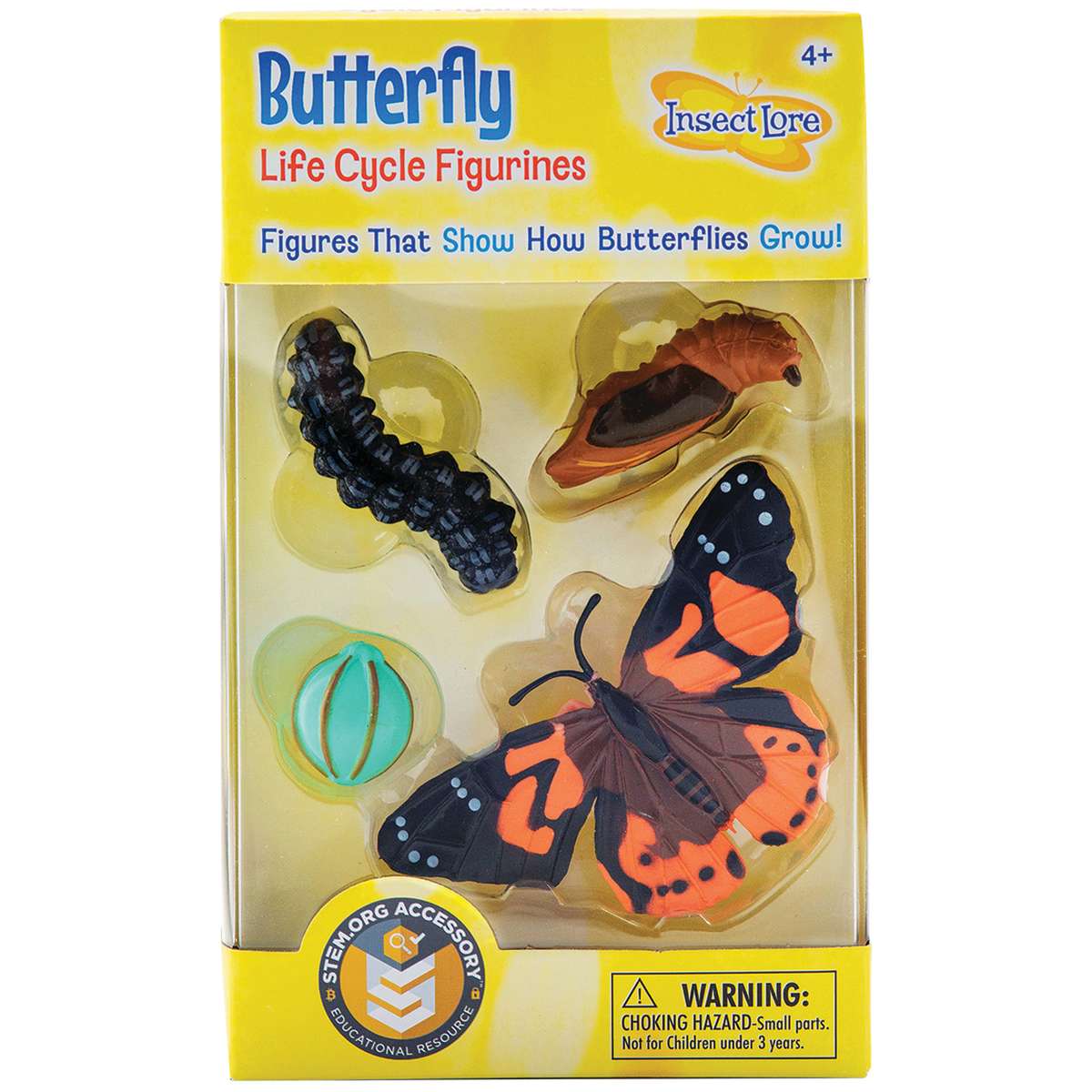 Picture of Insect Lore ILP4760-2 Butterfly Life Cycle Stages Figurines - Set of 2
