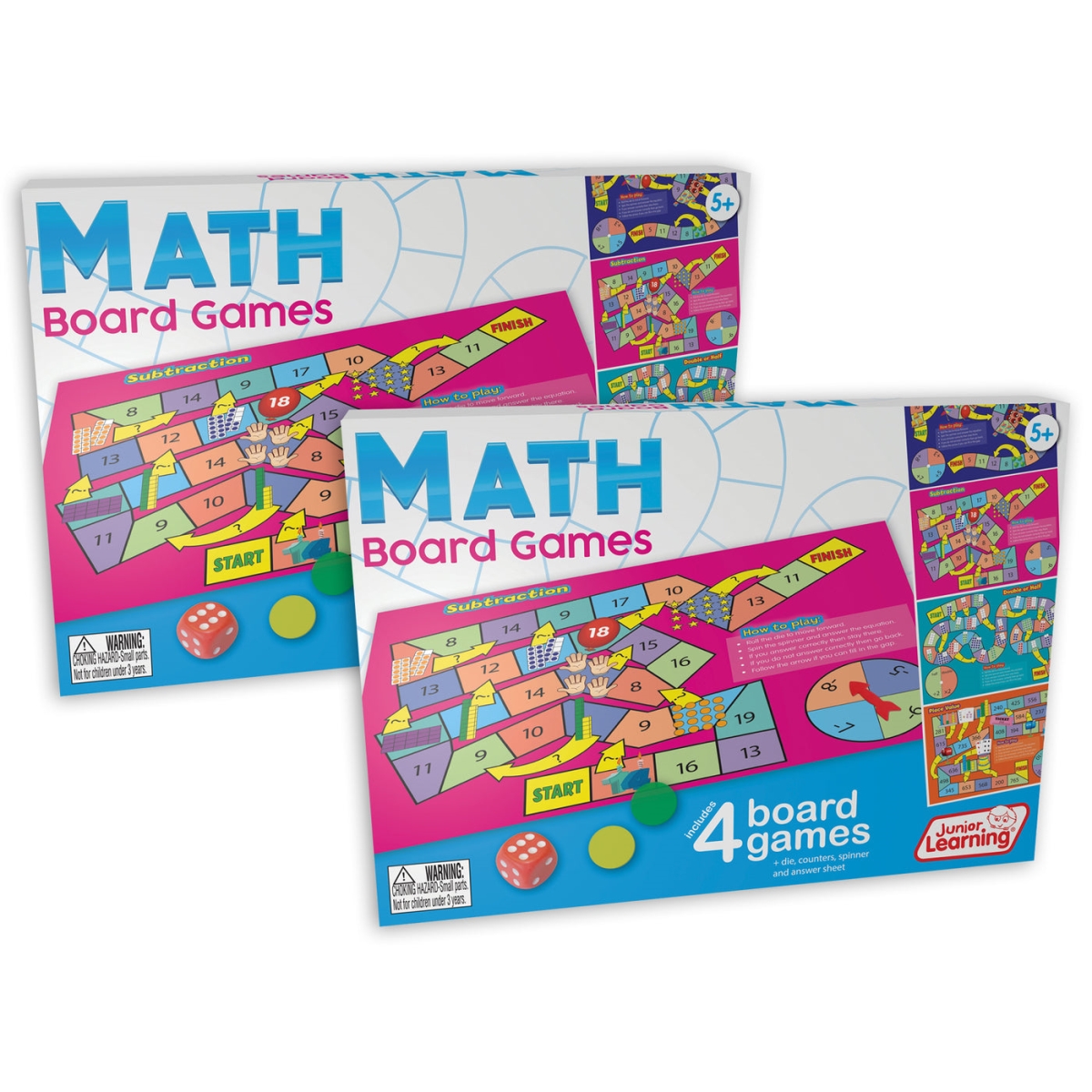 Picture of Junior Learning JRL425-2 Math Board Games - 2 Each