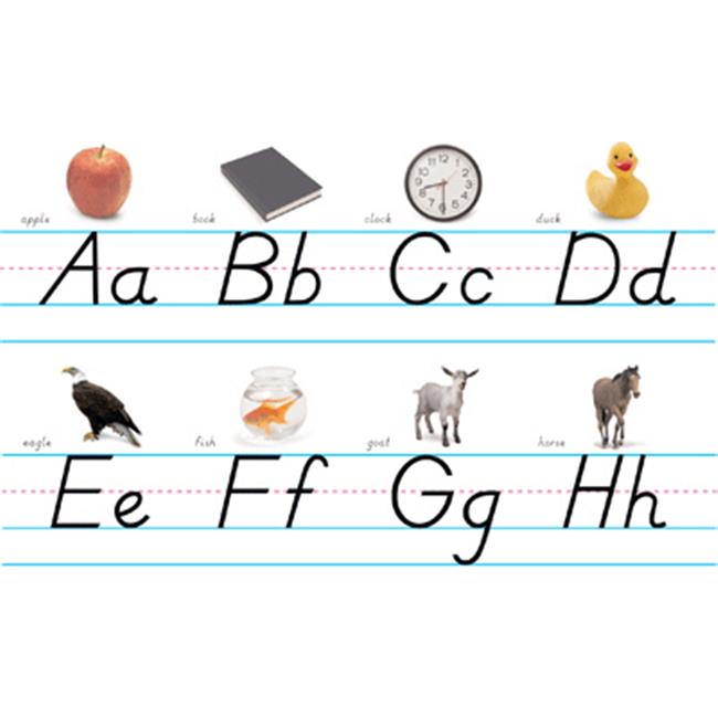 North Star Teacher Resource  Alphabet Line Modern Manuscript Alphabet Lines Bulletin Board Set, Black - Pack of 2