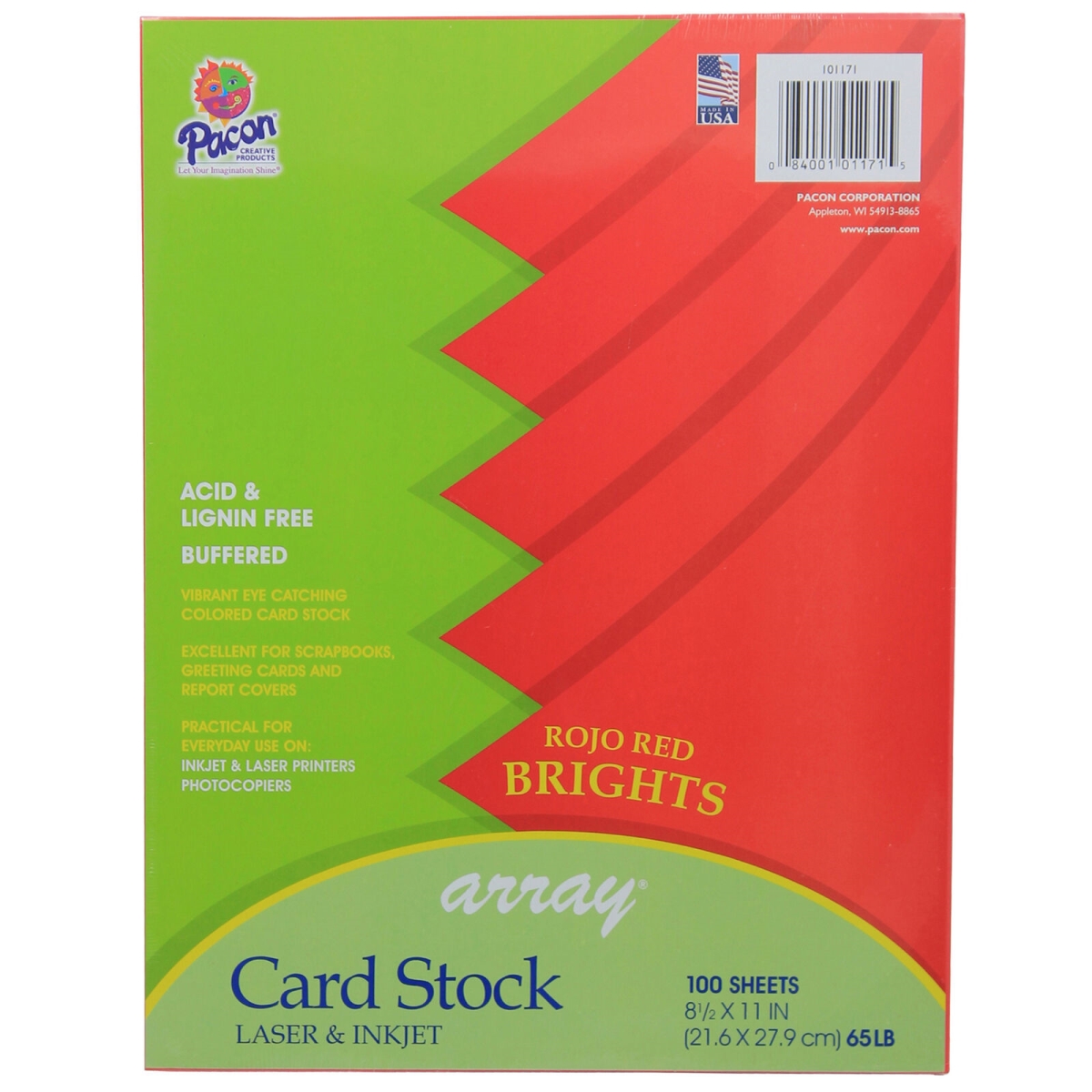 Brights Rojo Red Array Card Stock - Pack of 2