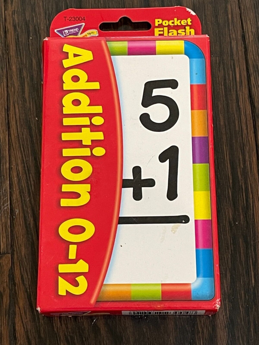 Pocket Flash Cards Addition - 56 per Pack - Pack of 6