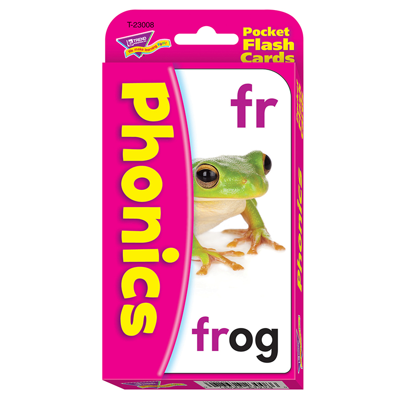 Phonics Pocket Flash Cards - 56 per Pack - 6 Each