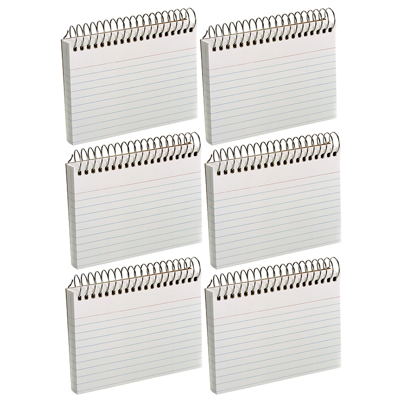 ESS40282-6 3 x 5 in. Oxford Spiral Index Card, White - Pack of 6