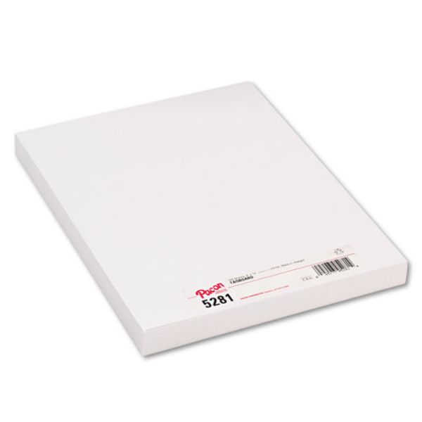 Dixon Ticonderoga PAC5281-3 9 x 12 in. White Heavyweight Tag Board - 100 Sheets - Pack of 3