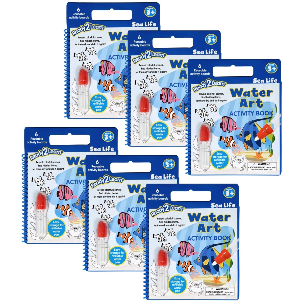 CE-10069-6 Sea Life Art Activity Book - Pack of 6