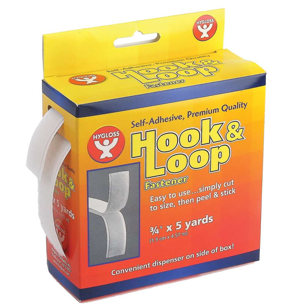 0.75 in. x 5 Yard Hook & Loop Fastener Roll - Pack of 2