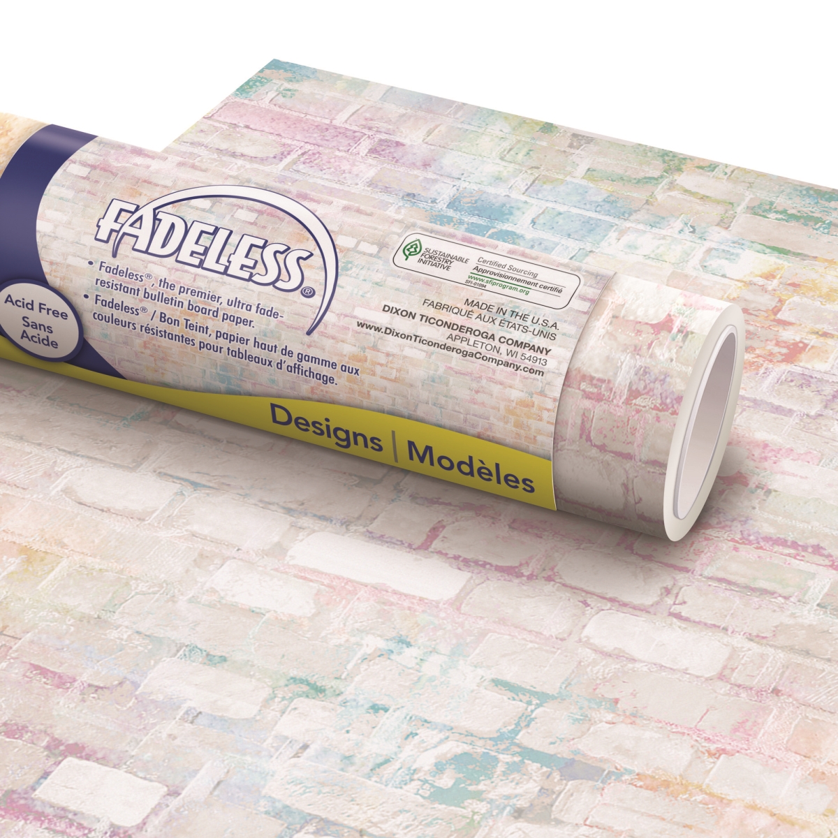 48 in. x 12 ft. Fadeless Graffiti Bulletin Board Paper - 4 Count